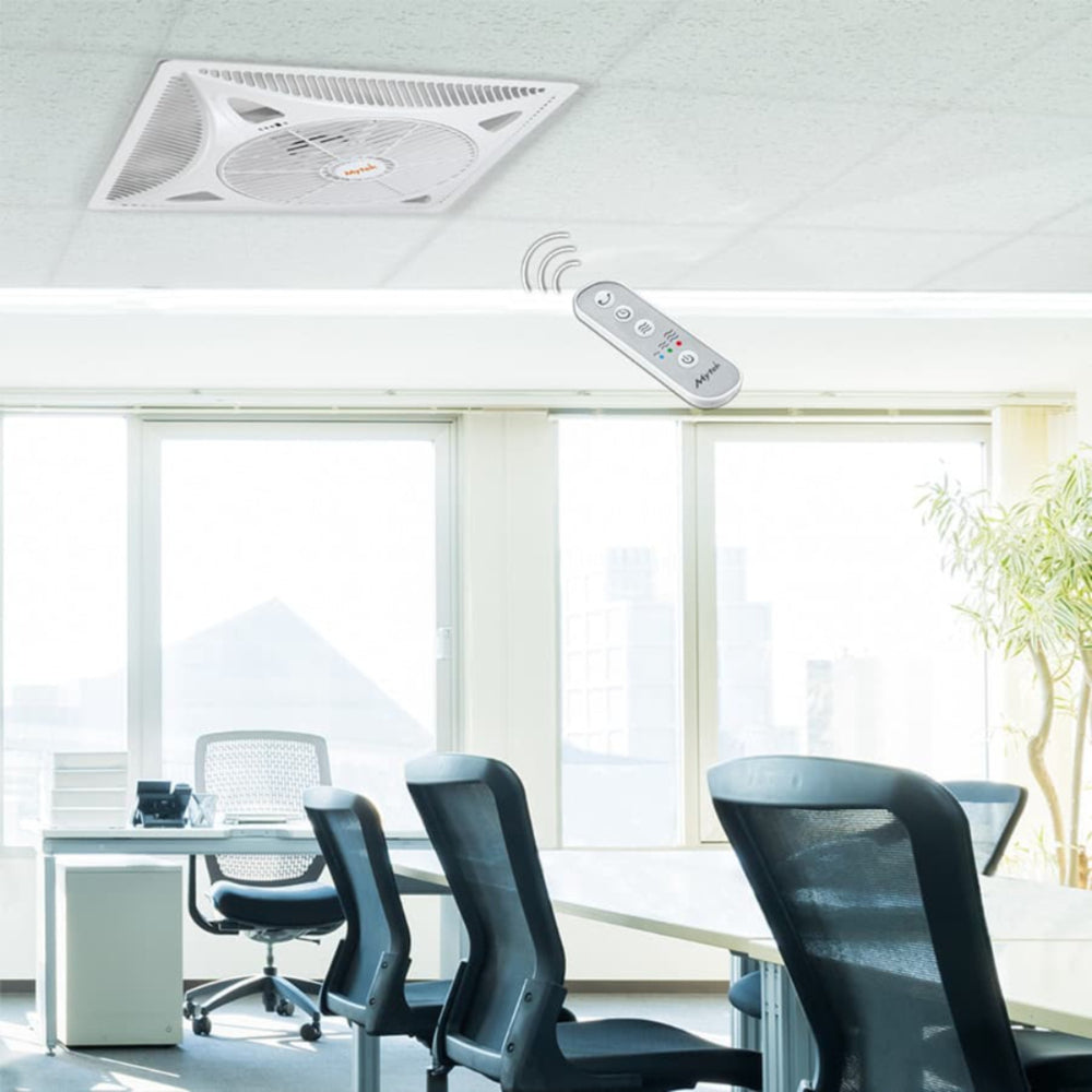 Ventilador Para Falso Plafón Mytek 3198 Con Control Remoto