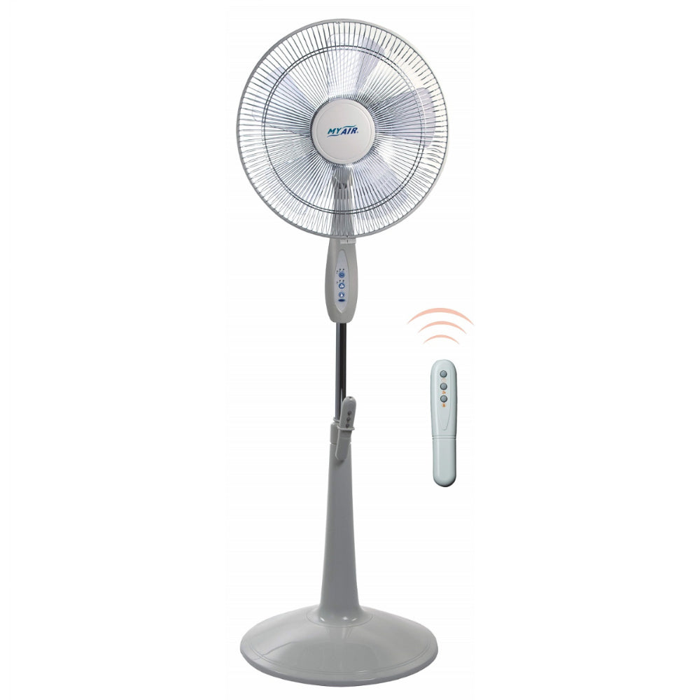 Ventilador Myair De Pedestal De 16" Con Control Remoto 3140