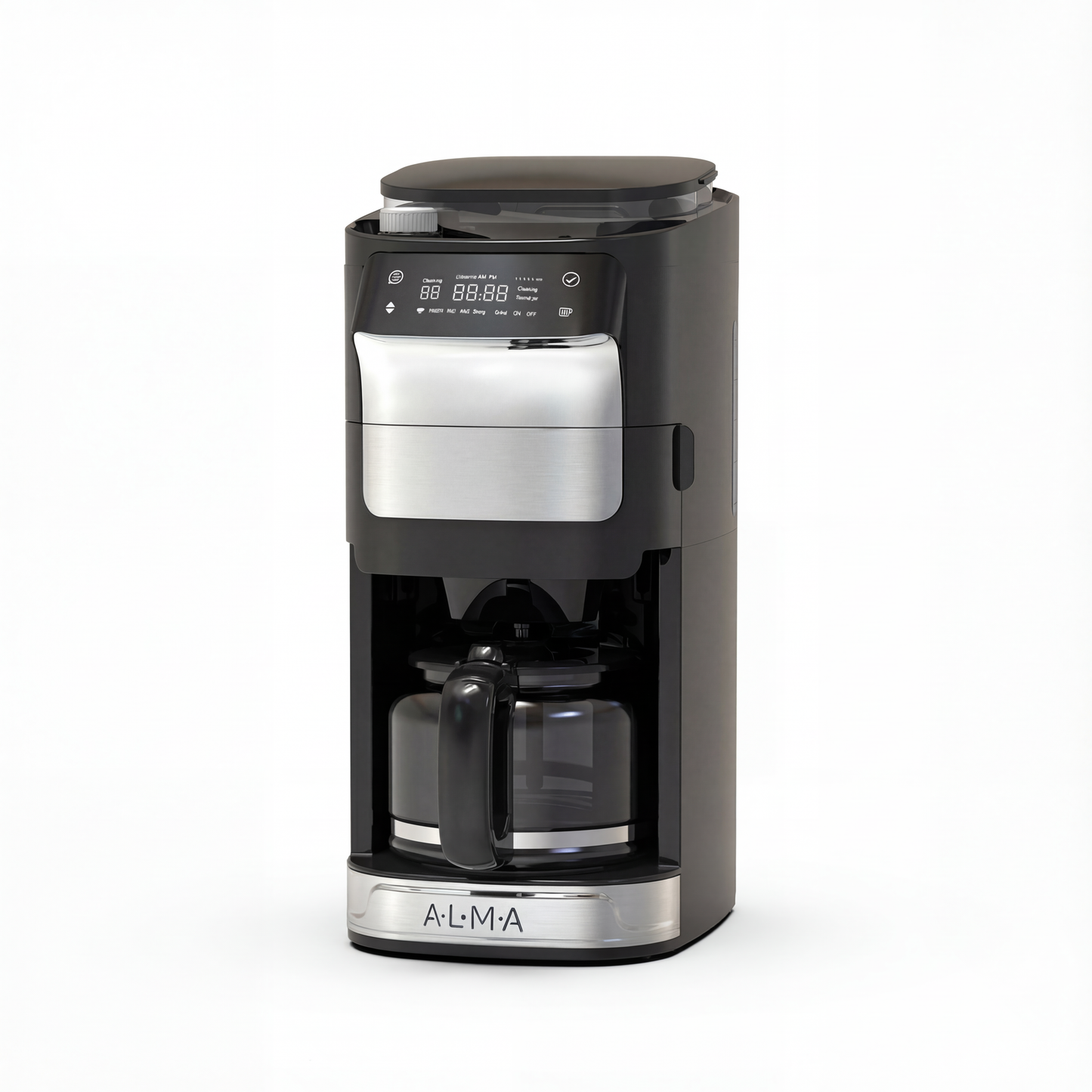 Cafetera Digital de Goteo con Molino de Café Integrado 2 Jarras ALMA
