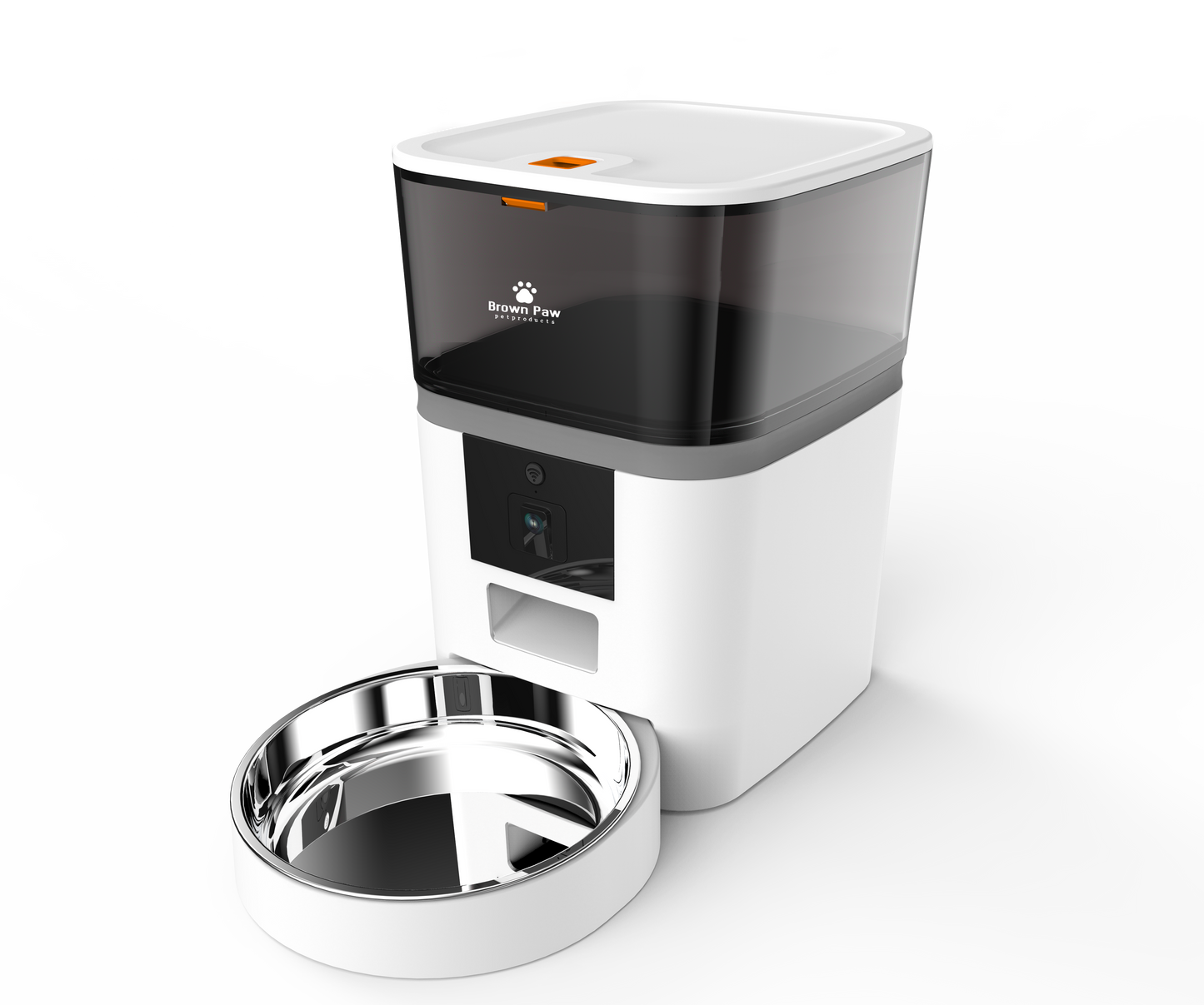 Dispensador de Alimento para Mascotas Wifi Cámara Inteligente Smart 4 Lts Brown Paw