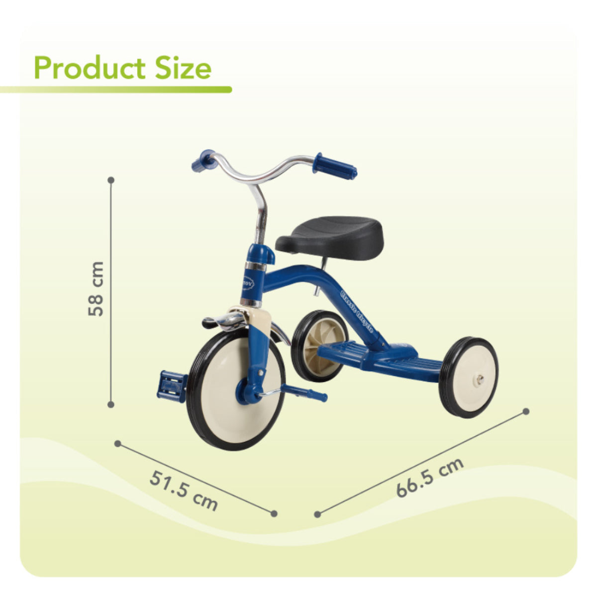 Triciclo Clasico Color Azul Mod. 5308