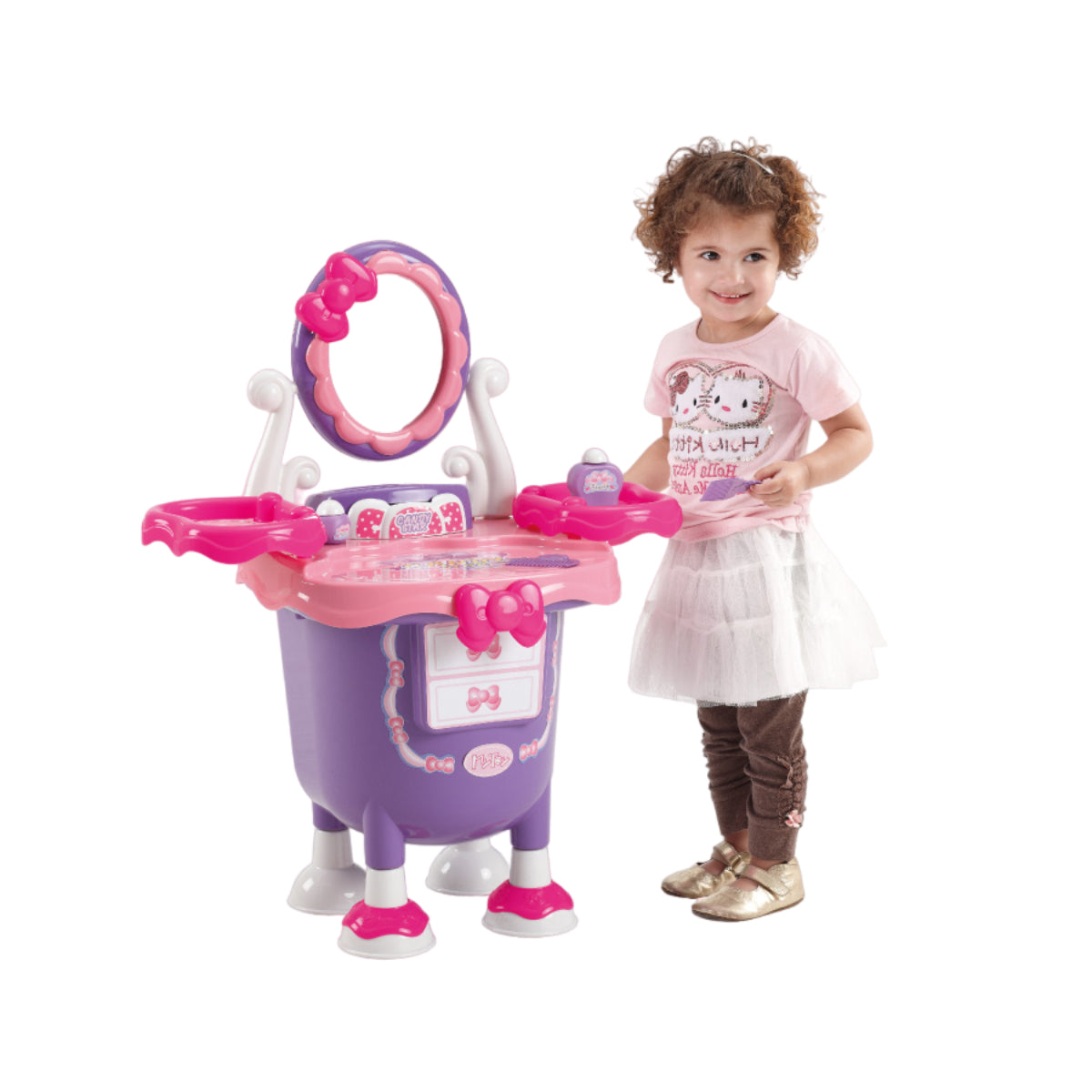 Tocador Candy Star Mytoy 5406 Morado Con Rosa