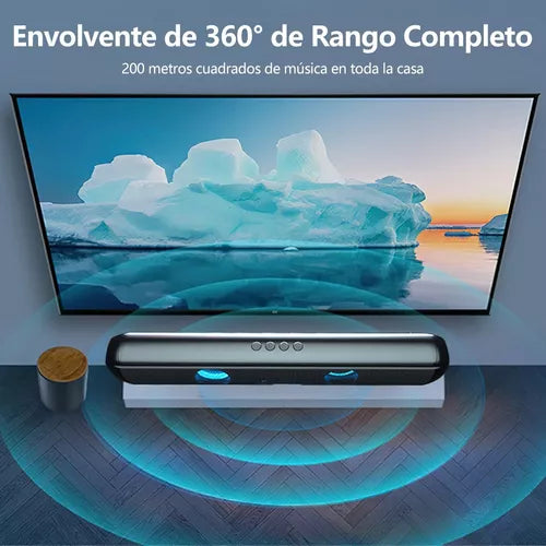Barra De Sonido Bluetooth Recargable Rgb