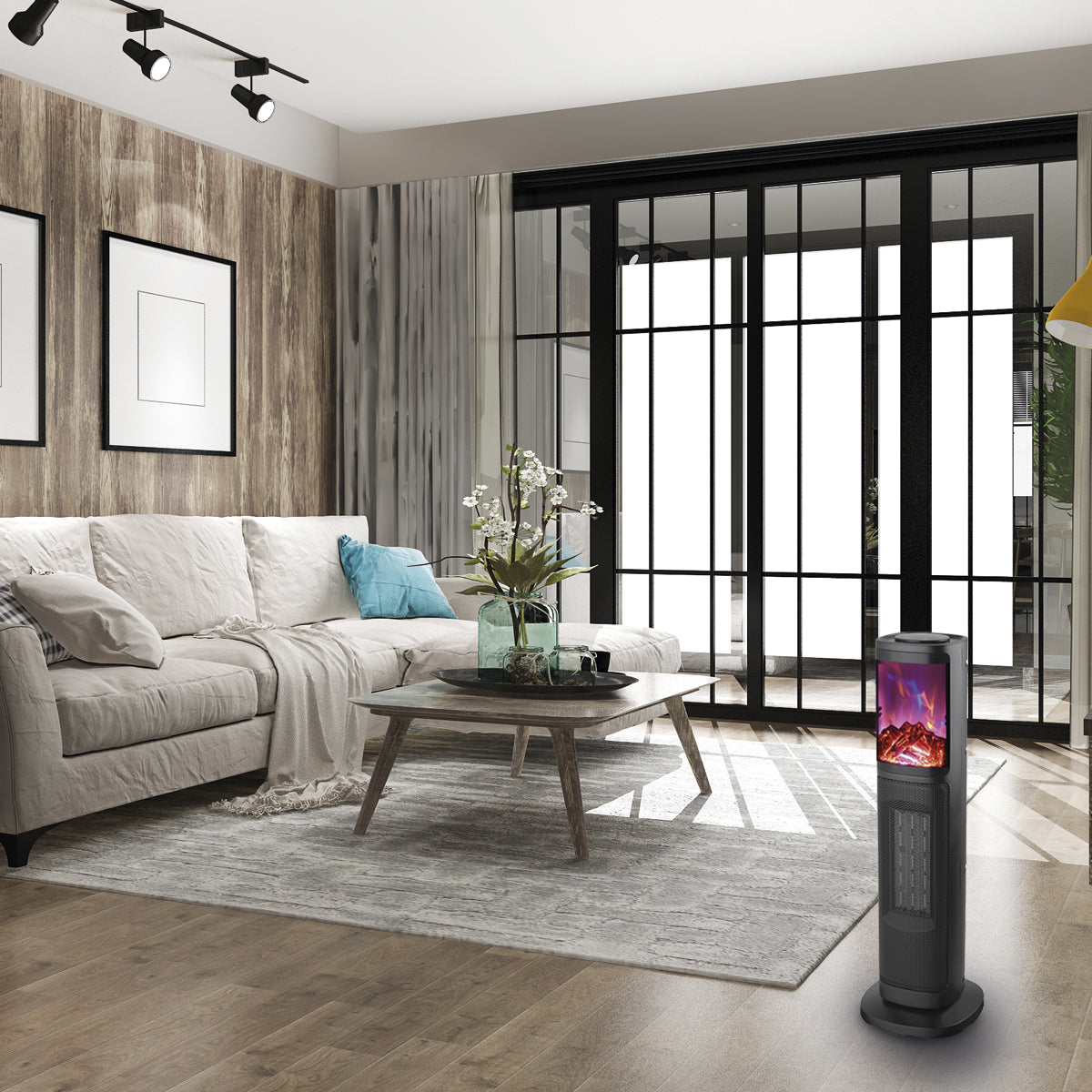 Calefactor De Torre Ceramico  24 "Con Flama Red Fan CFMA25
