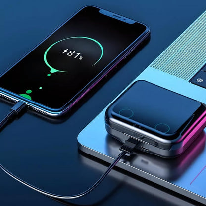 Set de Audifonos Tws Inalambricos Con Estuche de Carga ET008