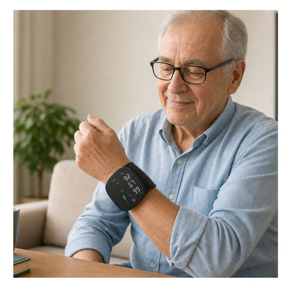 Baumanómetro Medidor De Presión Arterial Usb Pantalla LCD Negro ET020