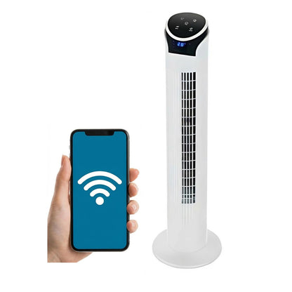 Ventilador WiFI de Torre Inteligente Smart Digital 33" Blue Fan
