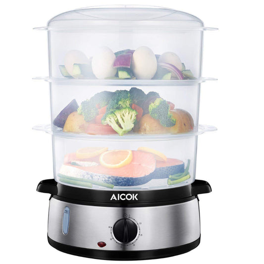 Vaporera Electrica 3 Niveles Apilables Ve4401 Aicok