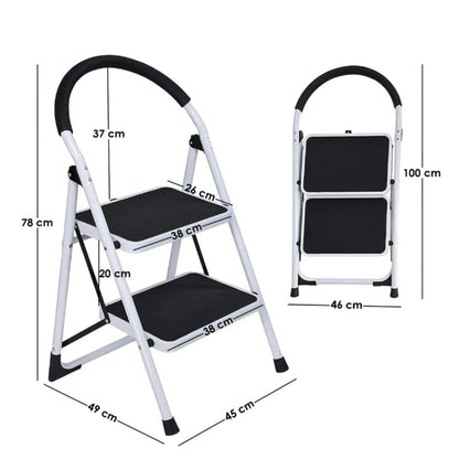 Escalera Plegable Tubular 2 Niv . Antiderrapante EP0224 Aquila