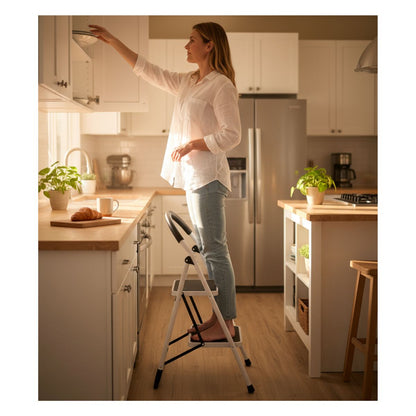 Escalera Plegable Tubular 2 Niv . Antiderrapante EP0224 Aquila