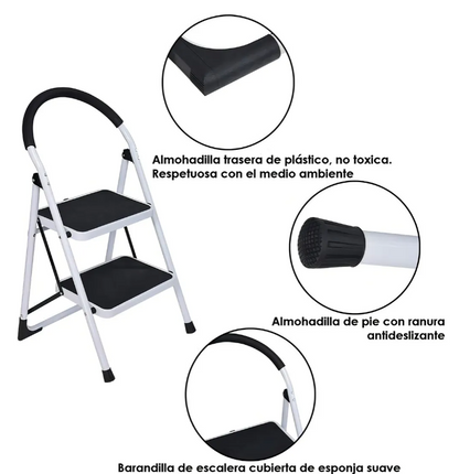 Escalera Plegable Tubular 2 Niv . Antiderrapante EP0224 Aquila