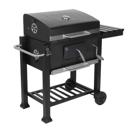 Asador de Carbón Móvil con Ruedas y Mesa lateral AP9788 Aquila