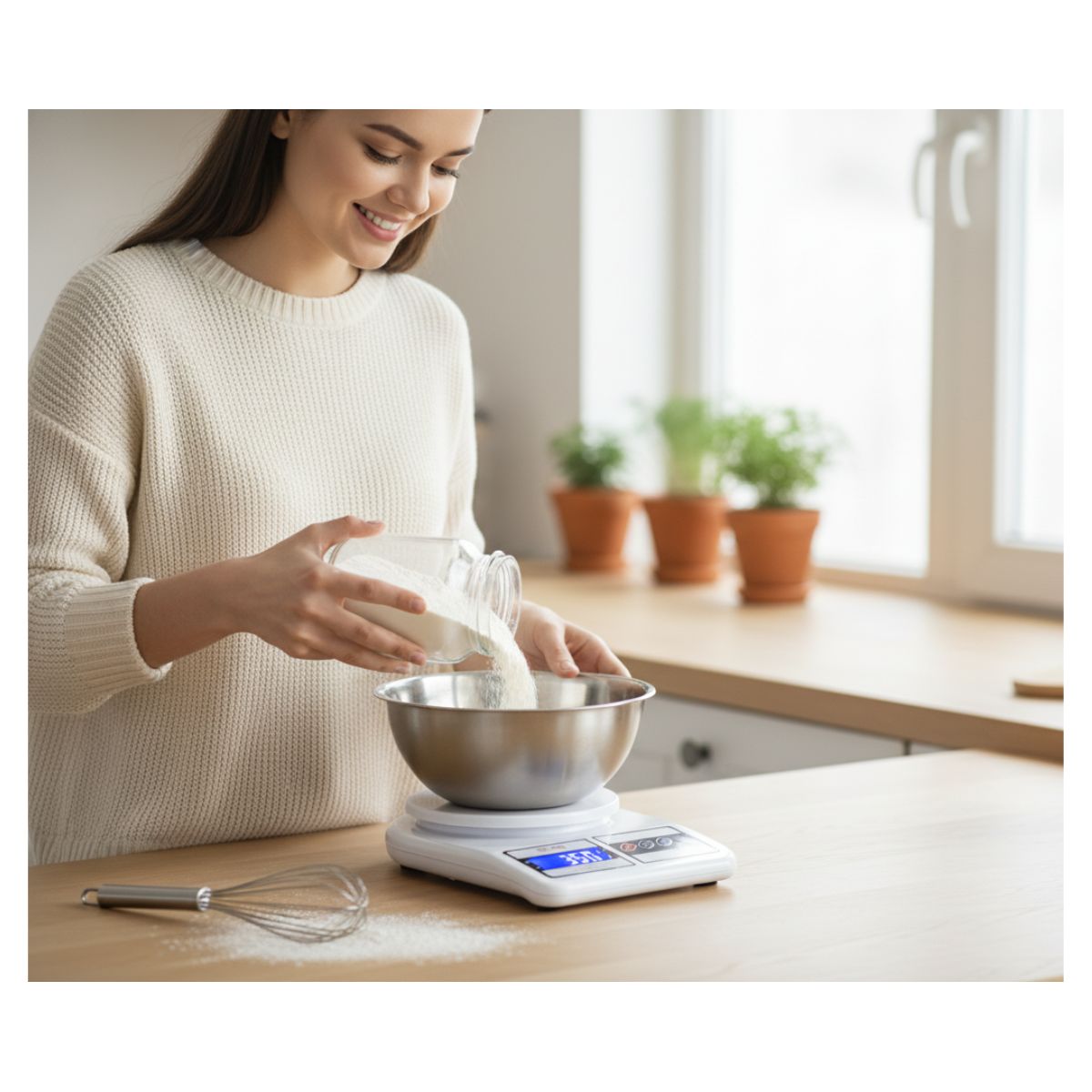 Báscula  Digital Gramera de Cocina para Alimentos 10 kg  BA3100 Aquila