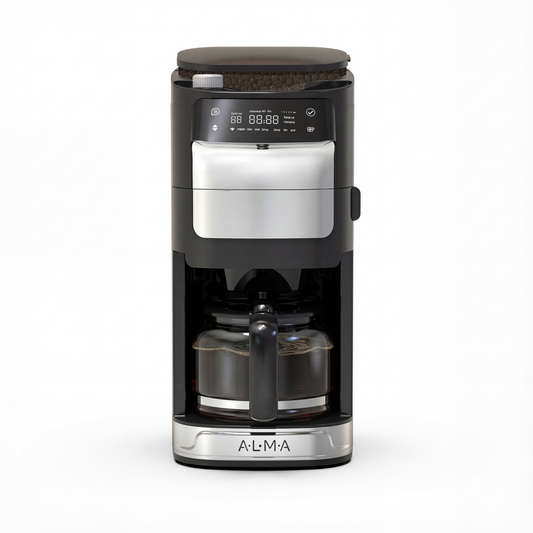 Cafetera  Digital  de  Goteo con Molino de Café Integrado 2 Jarras ALMA