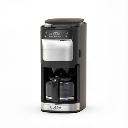 Cafetera  Digital  de  Goteo con Molino de Café Integrado 2 Jarras ALMA