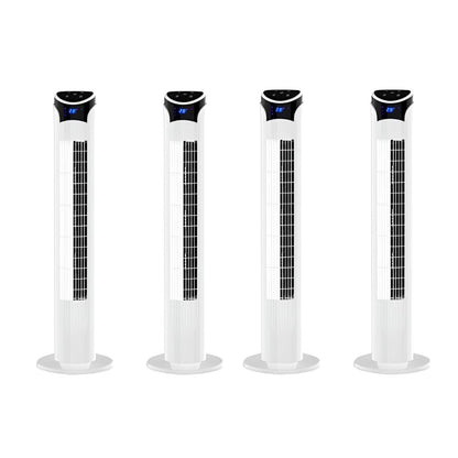 Combo 4 Ventiladores WIFI de Torre Inteligente Smart Digital 33" Blue Fan