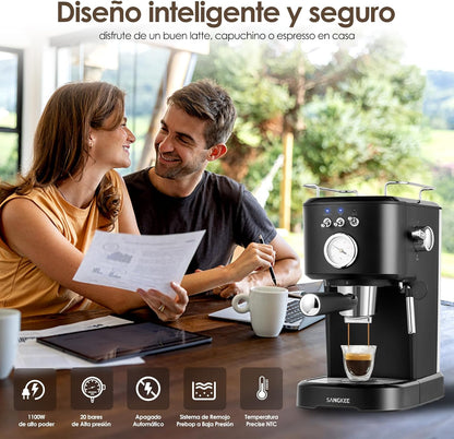 Máquina De Espresso y Capuchino Sangkee  20 Bares K10148