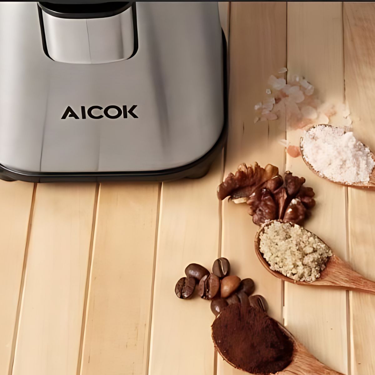 Molino De Café Eléctrico Acero Inoxidable Aicok