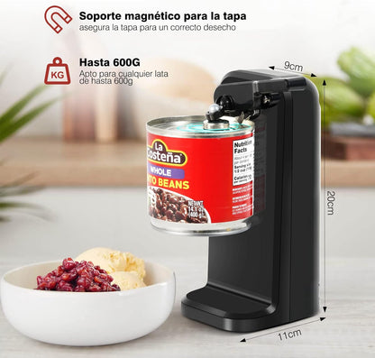 Abrelatas eléctrico 3 en 1 Automático Sangkee con afilador de cuchillos  función de destapador K10149