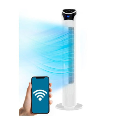 Ventilador WiFI de Torre Inteligente Smart Digital 33" Blue Fan