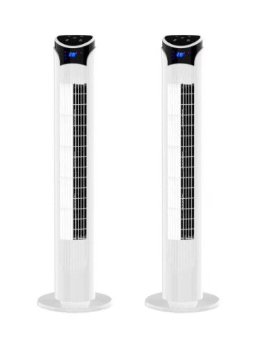 Combo 2 Ventiladores WIFI de Torre Inteligente Smart Digital 33" Blue Fan